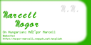 marcell mogor business card